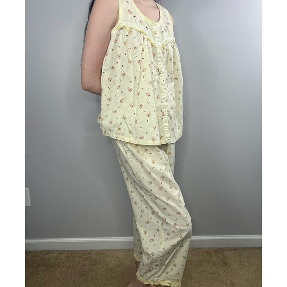 Secret Treasures Two Piece Pajama Set Small Cottagecore Coquette Farmhouse - Picture 2 of 5